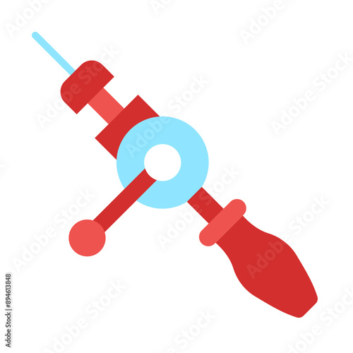 Canvastavla Hand Drill Flat Icon