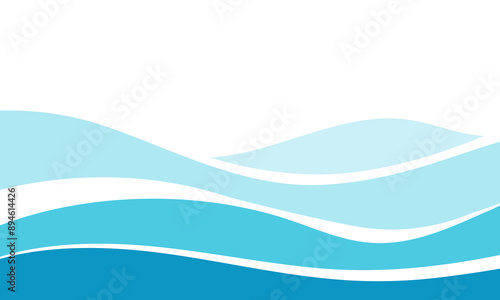 Smooth Water Flow Ripple Lines. Vector illustration