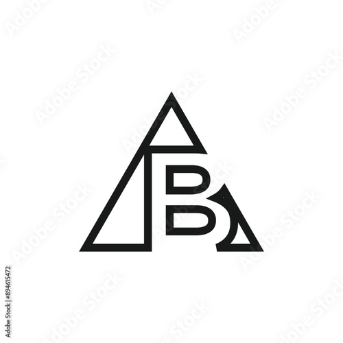 Letter B logo design vector with universal form and creative idea