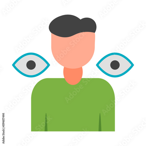 Paranoia Flat Icon