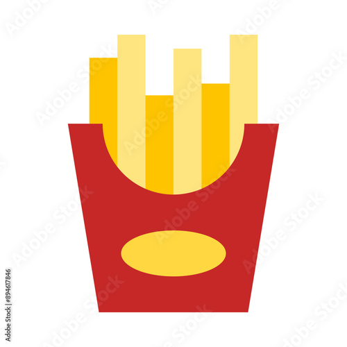 Fries Flat Icon