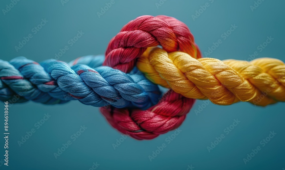 Team rope diverse strength connect partnership together teamwork unity communicate support. Strong diverse network rope team concept integrate braid color background cooperation empower power Team rope diverse strength connect partnership together teamwork unity communicate support. Strong diverse network rope team concept integrate braid color background cooperation empower power