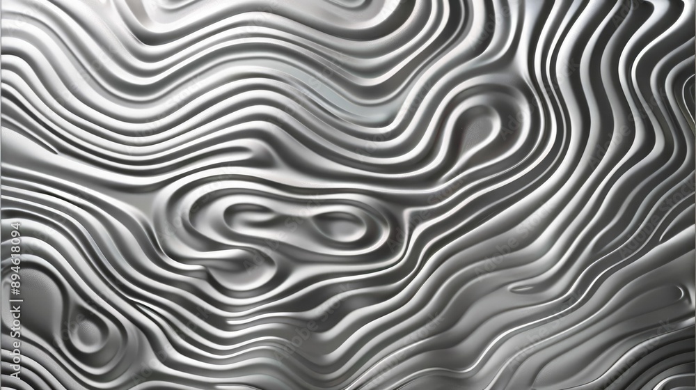 Smooth wavy lines forming a continuous abstract geometric pattern Smooth wavy lines forming a continuous abstract geometric pattern