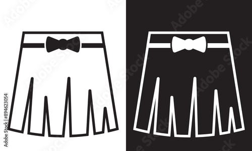 skirt icon. Vector illustration. EPS 10