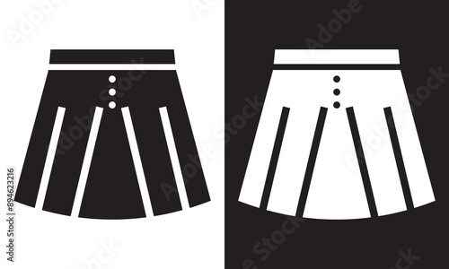 skirt icon. Vector illustration. EPS 10