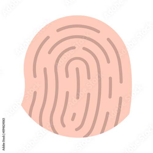 Biometric Identification Flat Icon