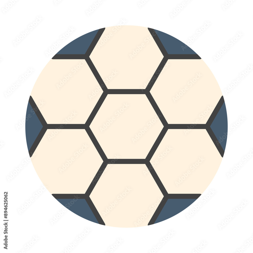 Fototapeta premium Football Flat Icon