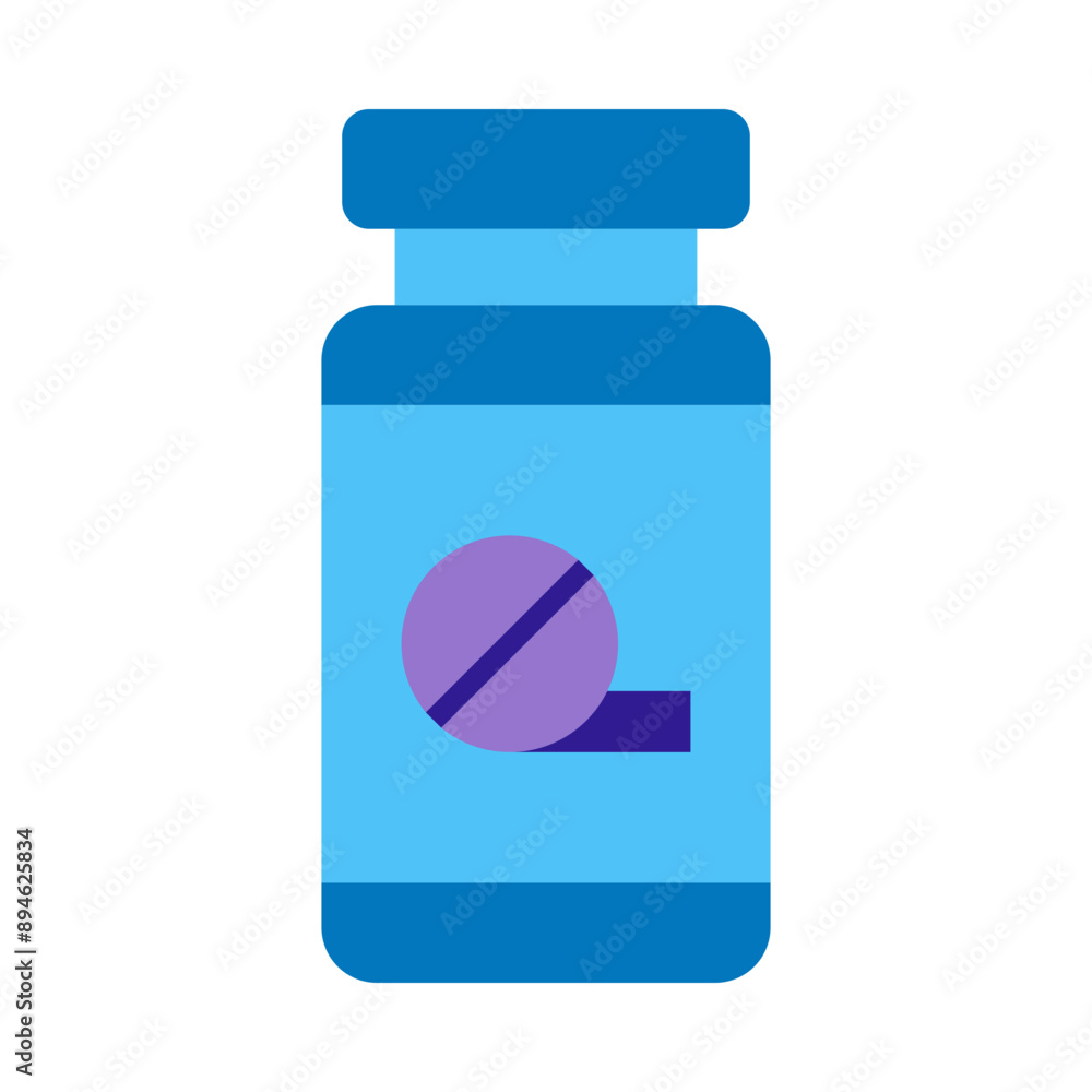 Fototapeta premium Aspirin Flat Icon