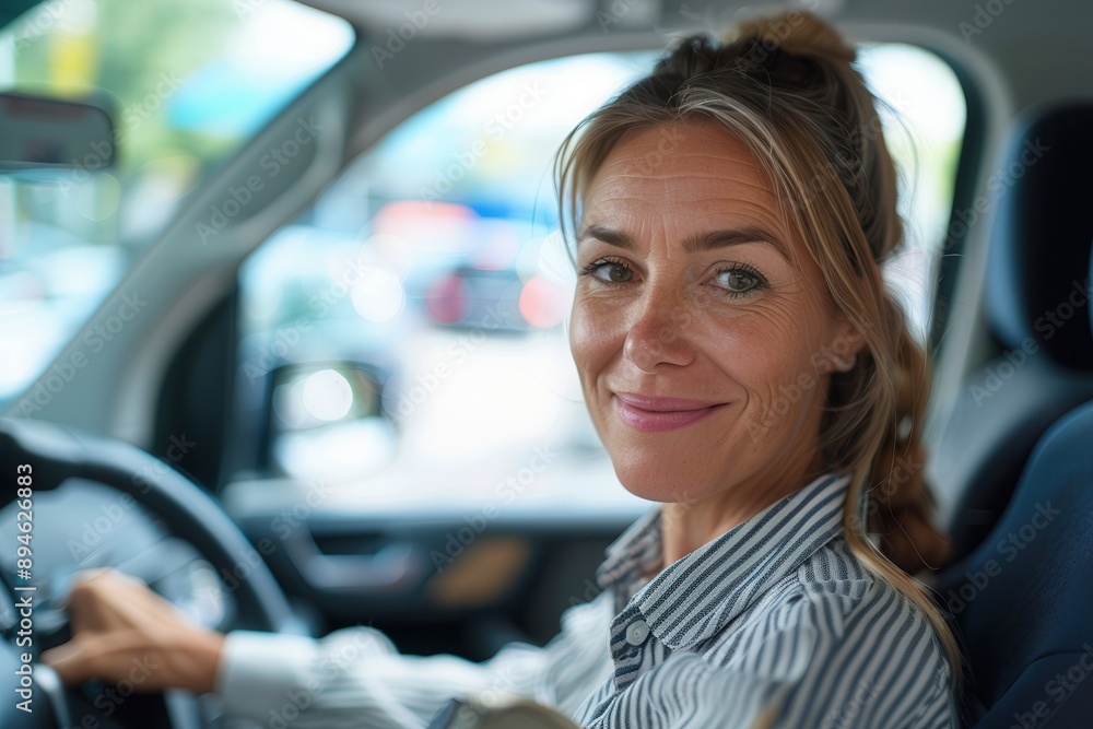 Promoting Sustainable Practices: Woman Leading a Corporate Carpool Initiative for Energy Efficiency in Business Promoting Sustainable Practices: Woman Leading a Corporate Carpool Initiative for Energy Efficiency in Business