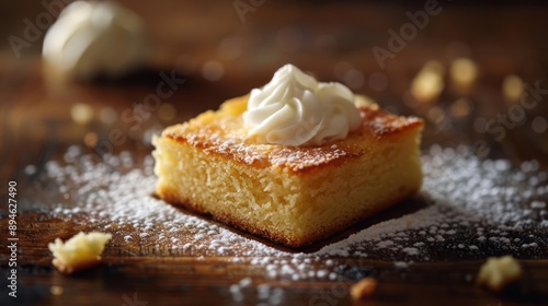 Wallpaper Mural a piece of cake with whipped cream on top Torontodigital.ca