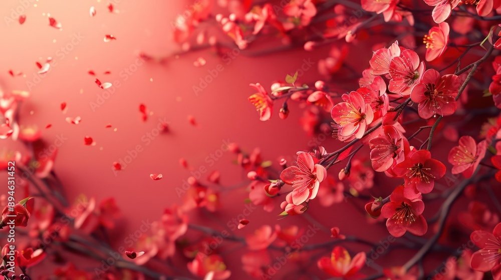 a red flowered tree with many red flowers a red flowered tree with many red flowers