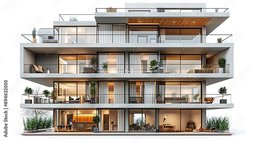 modern house in the city