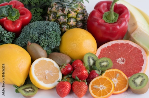 Fresh Fruit and Vegetable Arrangement
