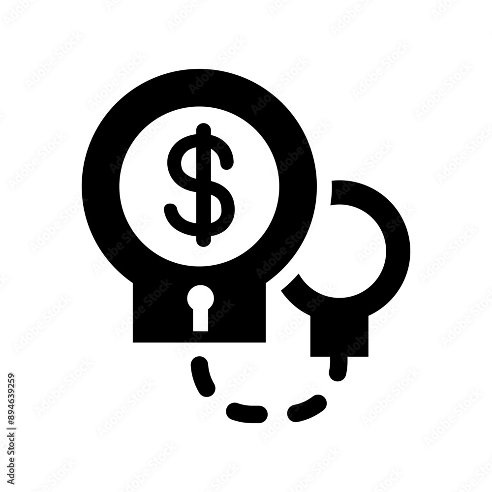 Money crisis icon vector illustration graphic design