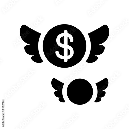 Loss money icon vector illustration graphic design