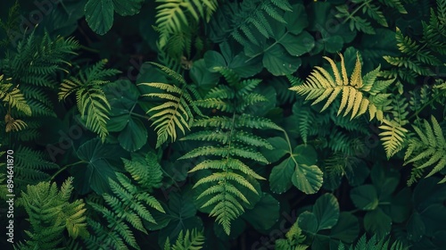 Wallpaper Mural Delicate green fern foliage Torontodigital.ca