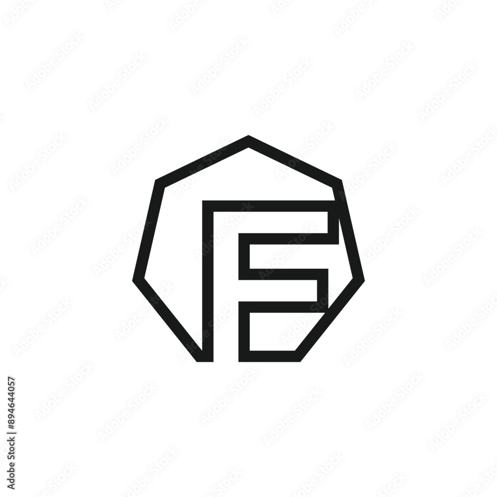 Letter F logo design vector with universal form and creative idea Letter F logo design vector with universal form and creative idea