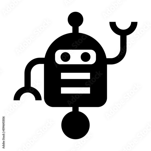 Robot icon vector illustration graphic design