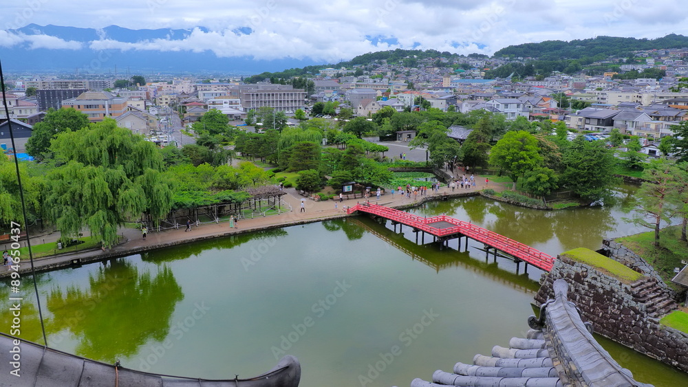 Fototapeta premium 松本城天守閣からの眺め1