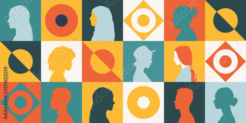 Multicultural and multiethnic diversity people. Racial equality, communication, psychotherapy or learning concept