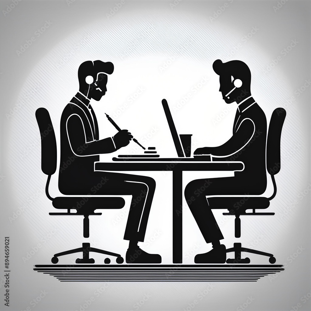 simple icon silhouettes for various work activities simple icon silhouettes for various work activities