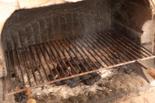 Charcoal Grill Ready for Co...