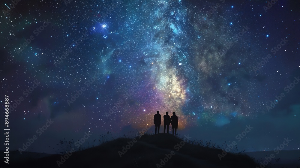 Fototapeta premium International Friendship Day background with friends