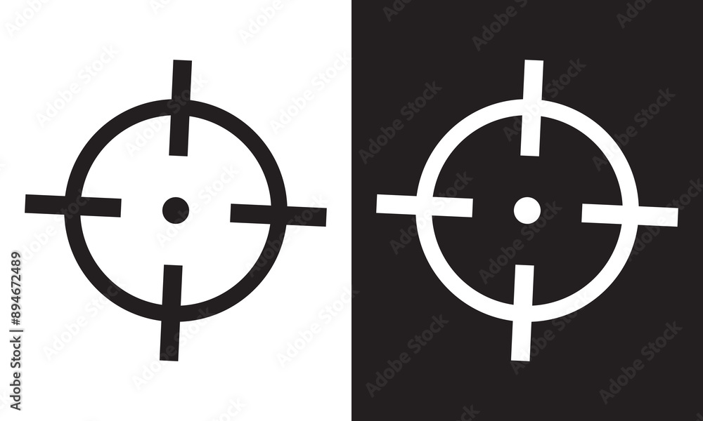 Crosshair icon. Vector illustration. EPS 10 Crosshair icon. Vector illustration. EPS 10