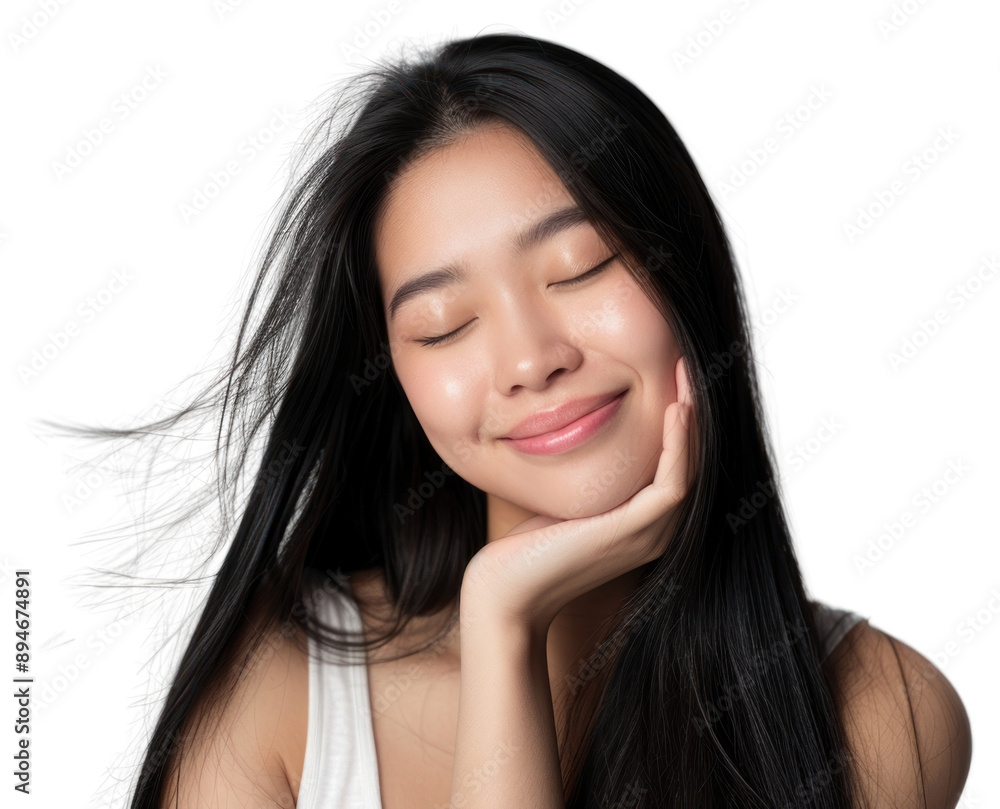 PNG Young Asian woman with long black hair photography portrait happy. PNG Young Asian woman with long black hair photography portrait happy.