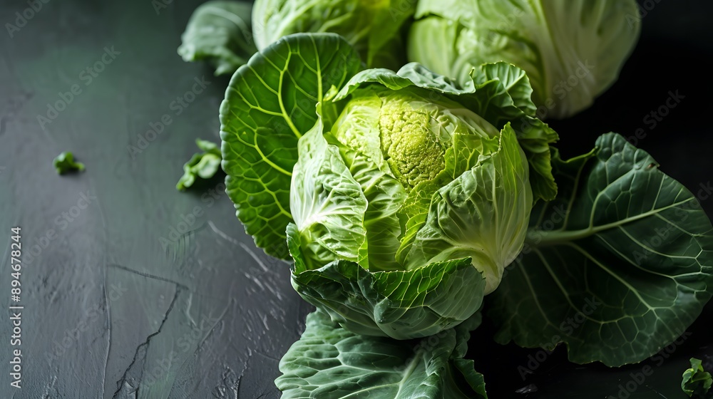 Obraz premium fresh green cabbage