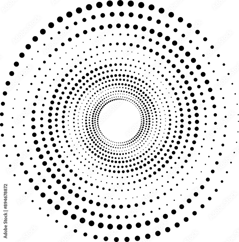 Doted Spiral hand drawn vector illustration Doted Spiral hand drawn vector illustration
