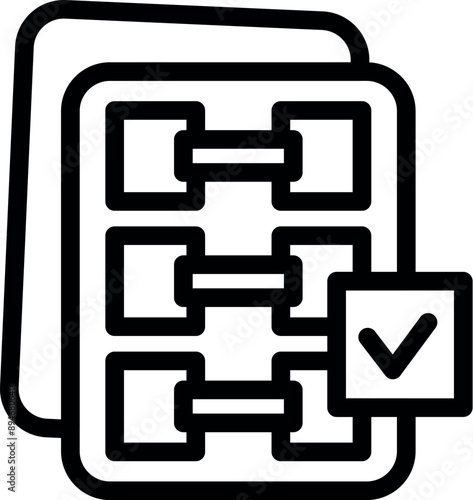 Server room icon representing optimal performance and functionality
