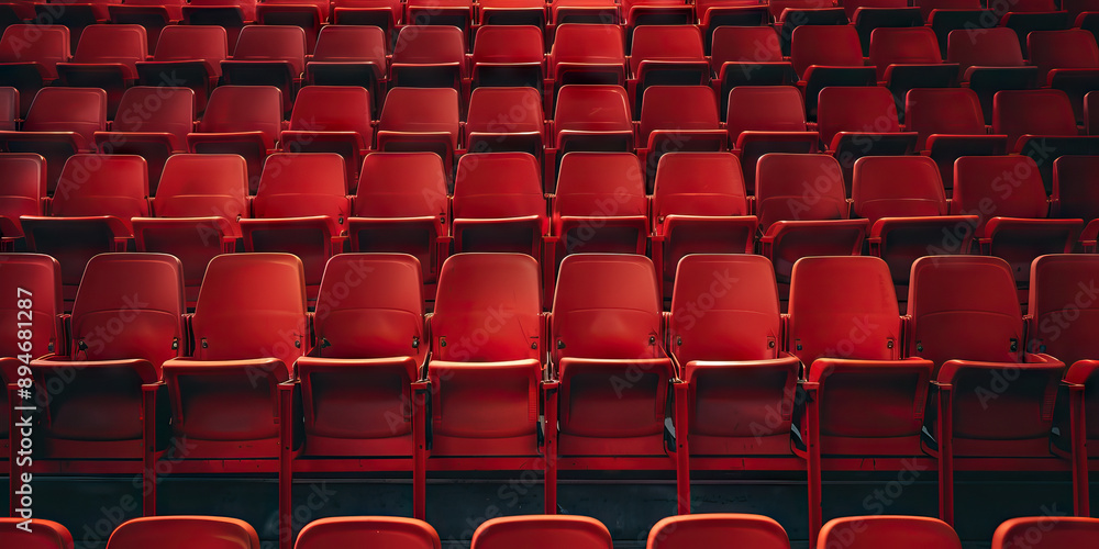 Naklejka premium Empty sport stadium seats