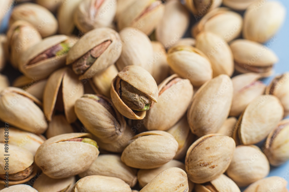 Salted pistachios close-up. Pistachios macro Salted pistachios close-up. Pistachios macro
