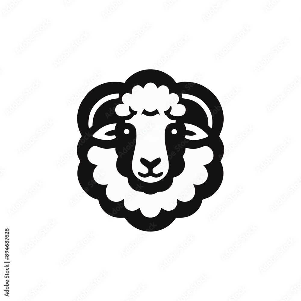 Goat Lamb logo icon design illustration Goat Lamb logo icon design illustration