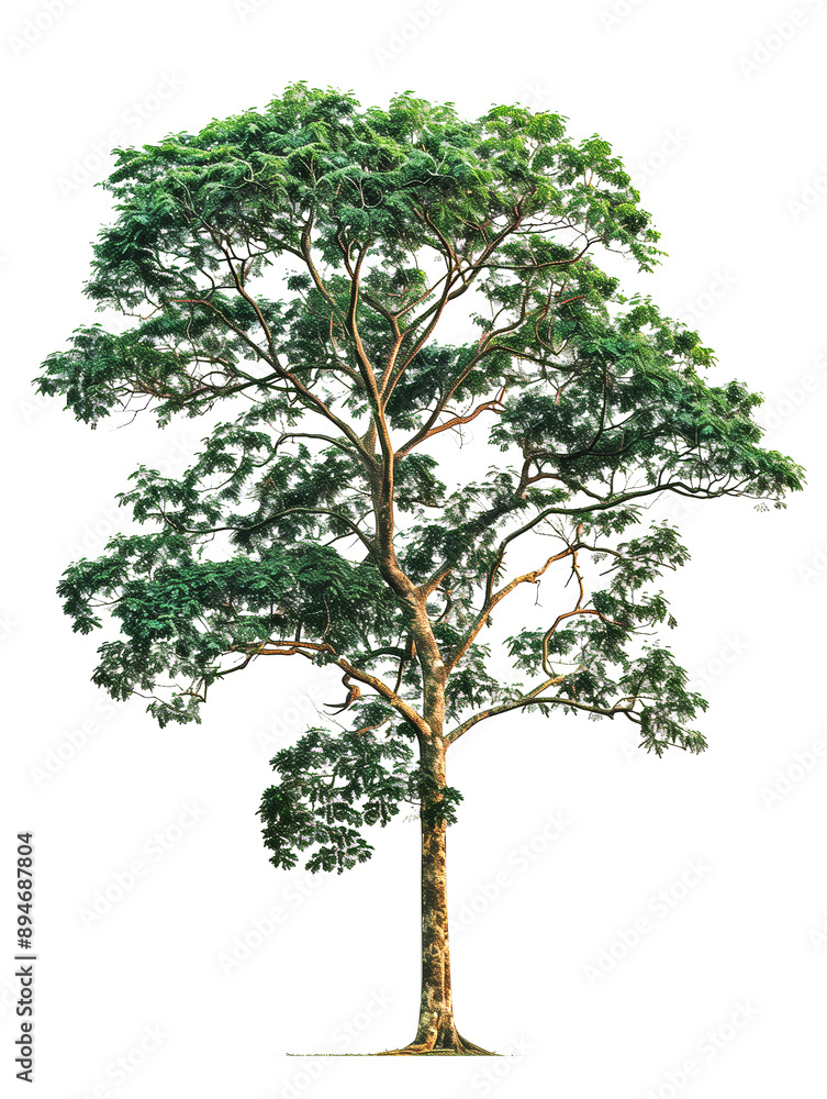 Poster Teak albero verde, cut out. su sfondo trasparente. – Wall 