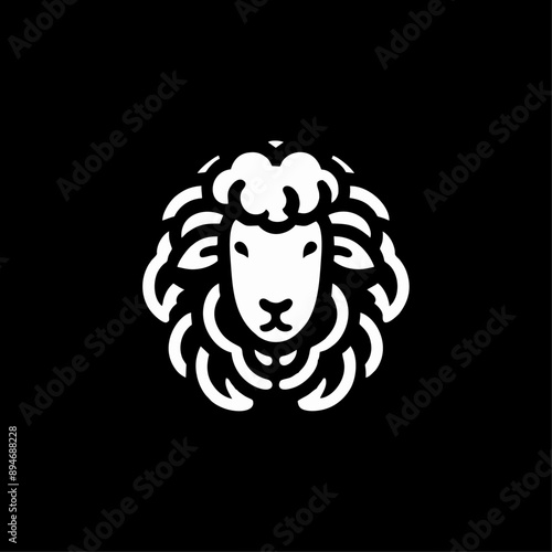 Goat Lamb logo icon design illustration
