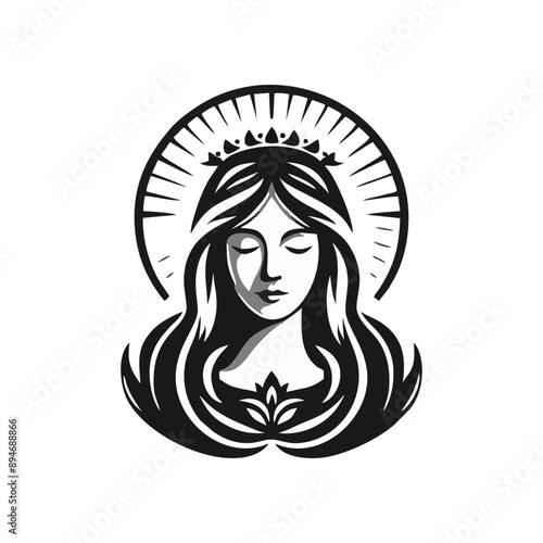 Maria logo icon design illustration