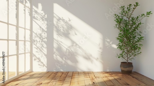 The background for online presentations and virtual meetings should be a clean and simple light color wall empty room