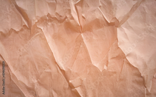 Wallpaper Mural abstract background, wrinkled salmon color textured paper Torontodigital.ca