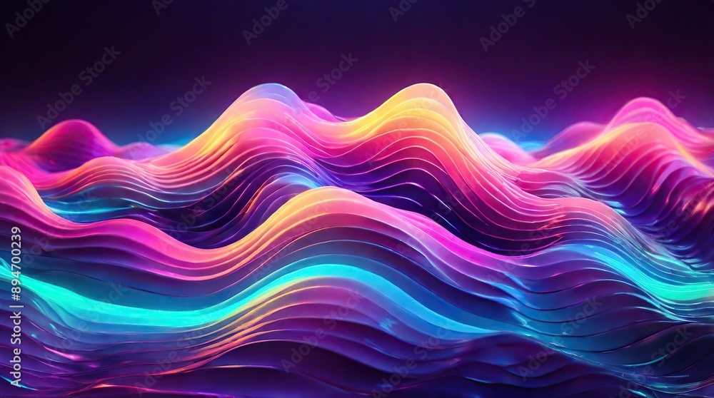 Obraz premium abstract background with glowing lines