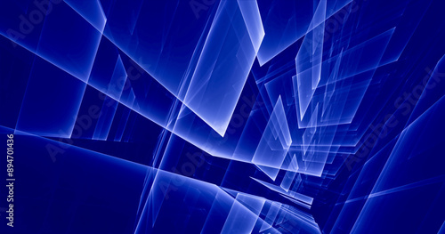 Computer generated abstract tehnology 3D illustration. Three-dimensional 3D fractal, texture