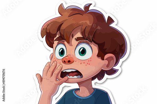 Wide-Eyed Wonder (or) Shocked Boy  