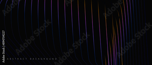 Modern Flow Energy Line. Abstract 3D Pattern Network Line for Social Media Posts, Mobile Apps, Cards, Invitations, Banners. Vector Illustration for Technology, Data Transmission, High-Speed Internet.