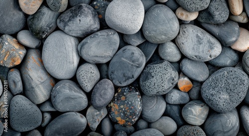 Smooth Gray and Brown Stones