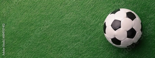Soccer Ball on Green Field