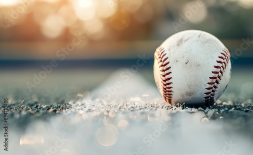 Baseball on a Field