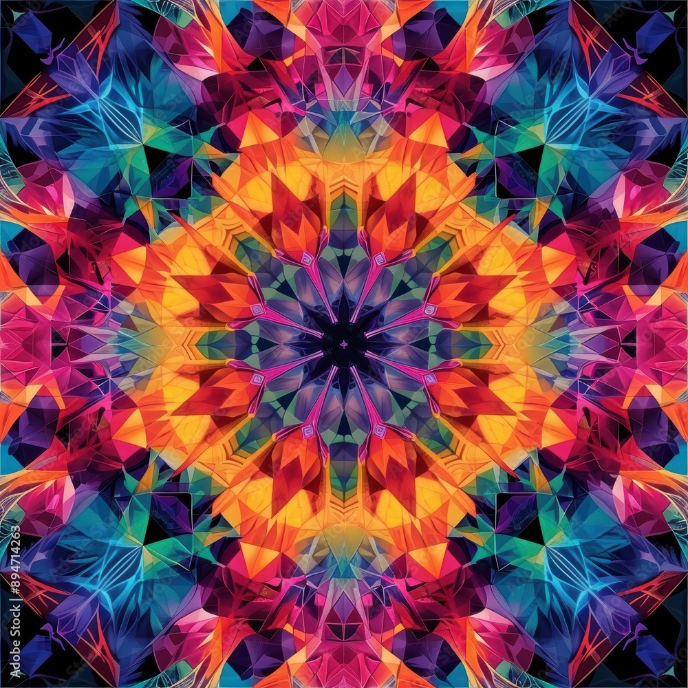 Abstract flower fractal background. Abstract flower fractal background.
