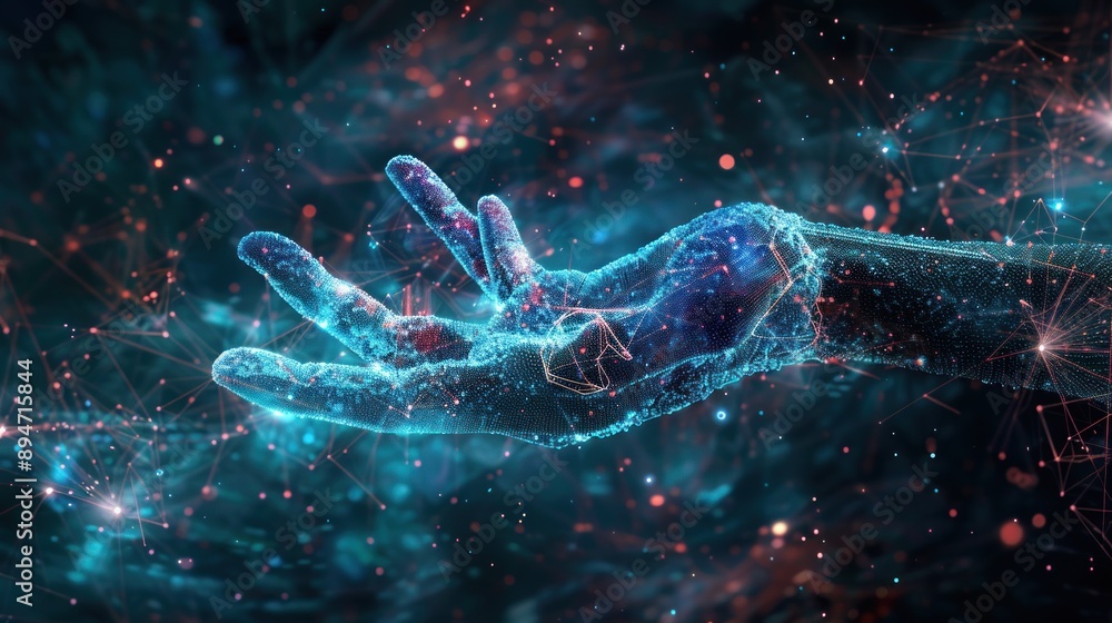 Digital Hand Reaching Out in a Network of Light Digital Hand Reaching Out in a Network of Light