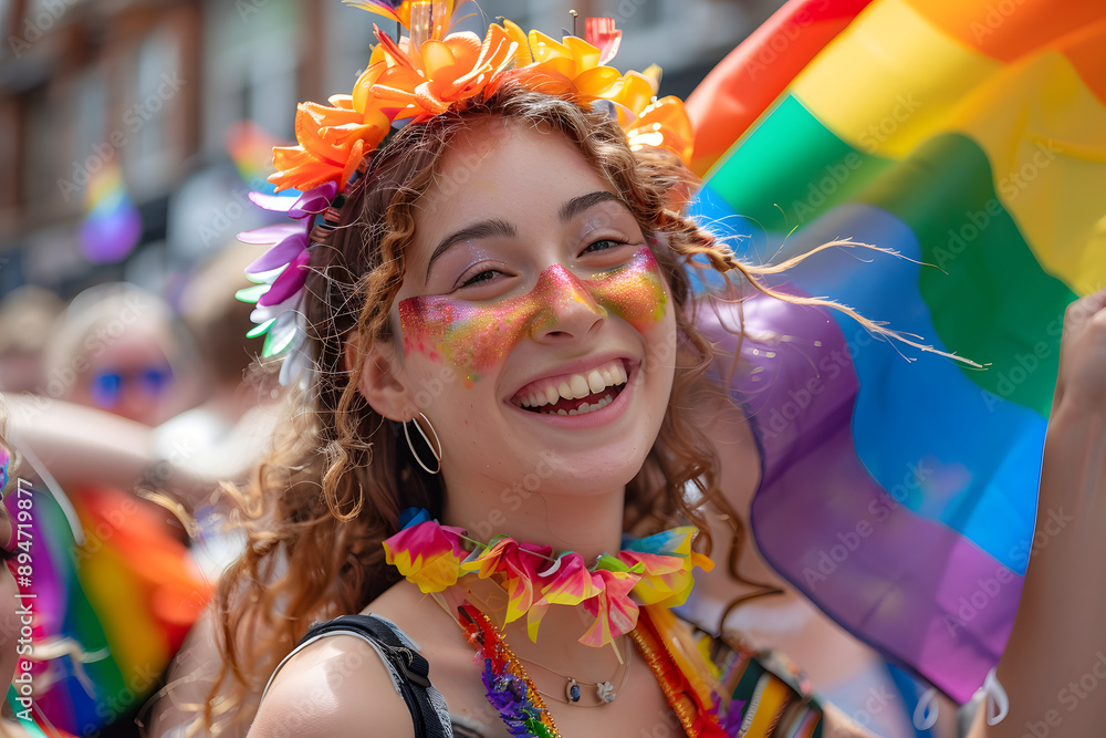 The gay or lgbt pride parade brings together thousands of people around the world The gay or lgbt pride parade brings together thousands of people around the world